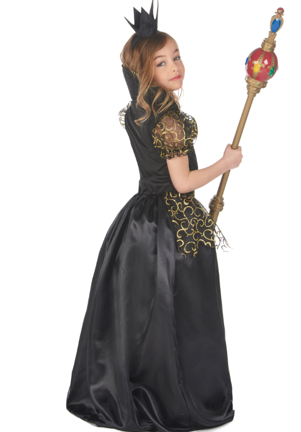 Déguisement méchante reine noire fille