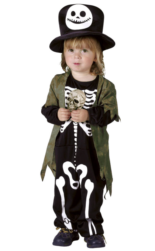 Déguisement squelette de la nuit enfant Halloween