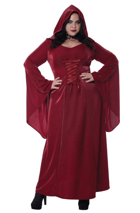 Déguisement gothique rouge grande taille femme