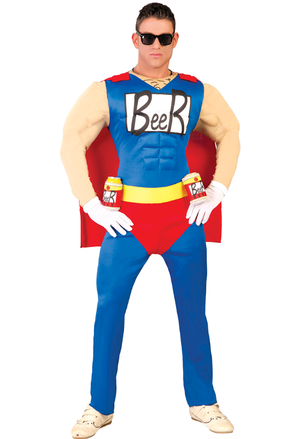 Déguisement humoristique Beerman adulte