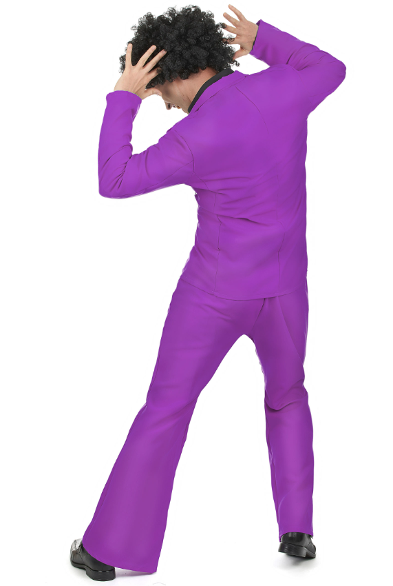Déguisement disco violet adulte