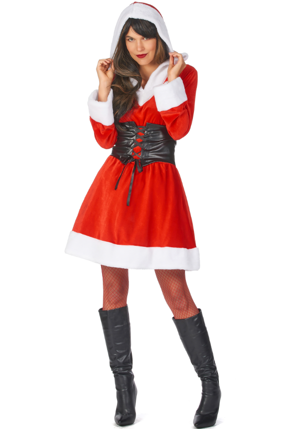 Déguisement Mère Noël corset femme