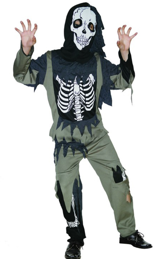 Déguisement squelette zombie enfant