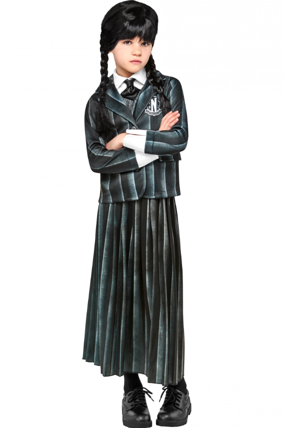 Déguisement uniforme scolaire Mercredi Addams™ enfant