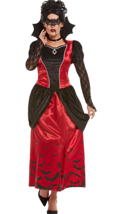 Déguisement vampire gothique masquée femme