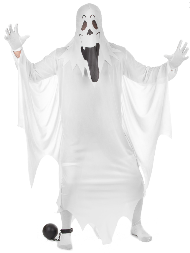 Déguisement fantôme visage adulte