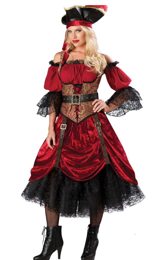 Déguisement Pirate avec corset pour femme - Luxe