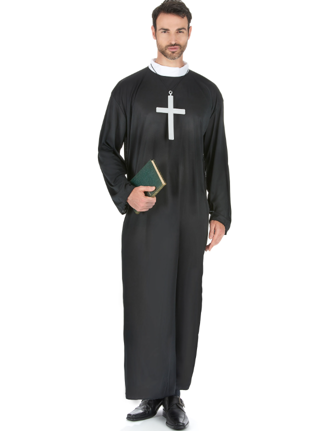 Déguisement prêtre grande taille homme