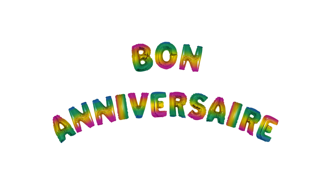 Ballons " bon anniversaire "