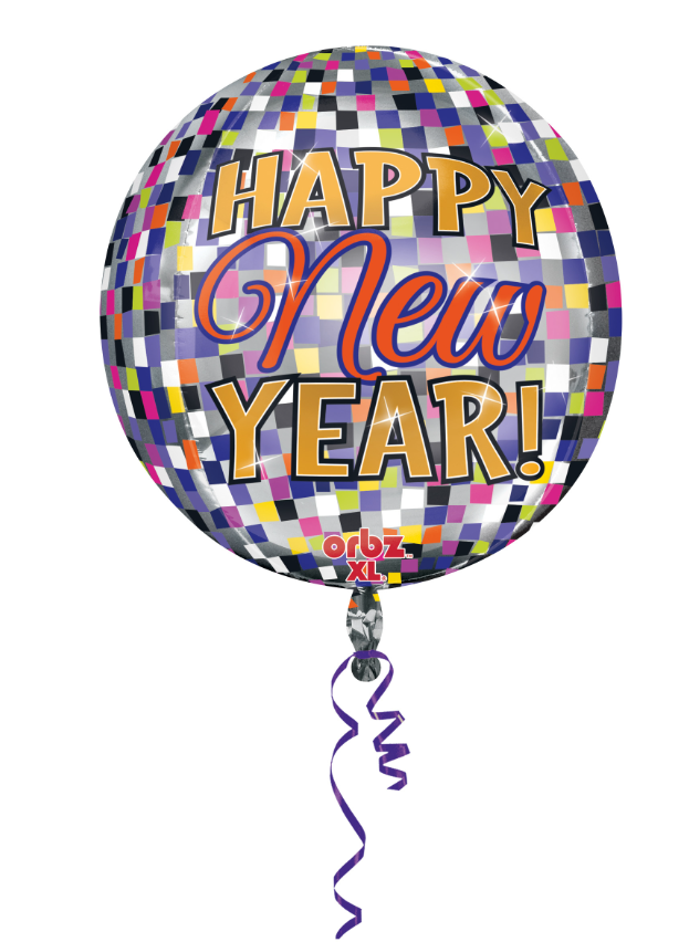 Ballon aluminium Nouvel An 38 cm