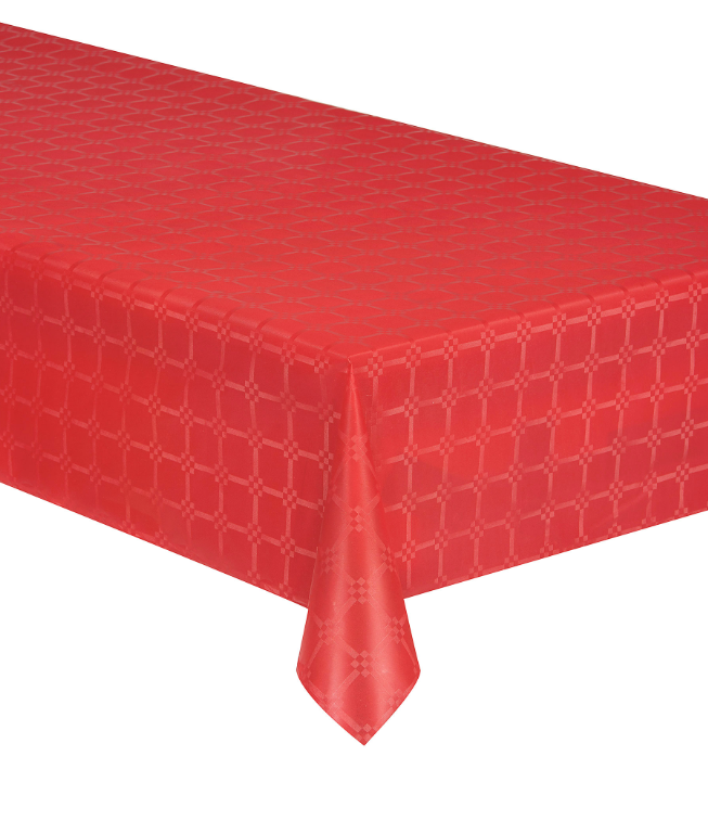 Nappe en rouleau papier damassé rouge 6 m