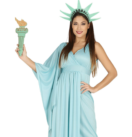 Déguisement statue de la liberté femme