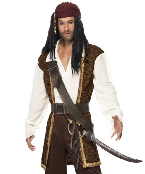 Déguisement pirate marron homme