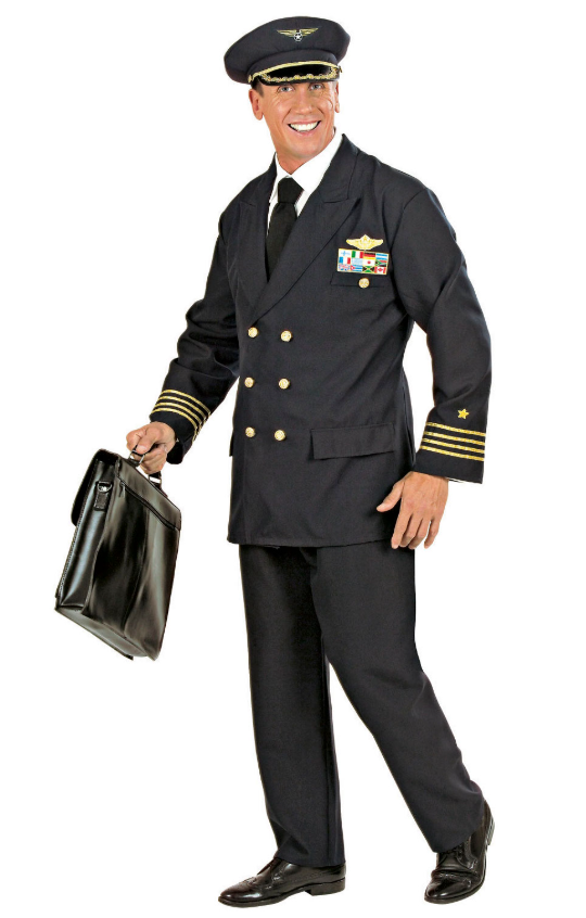 Déguisement capitaine d'avion homme