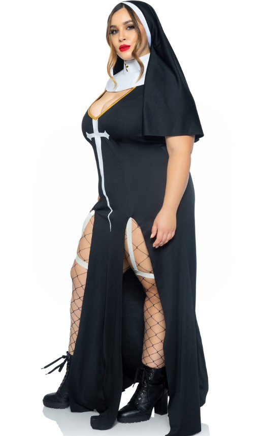 Déguisement nonne sexy grande taille femme