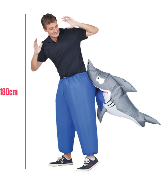 Déguisement requin gonflable adulte