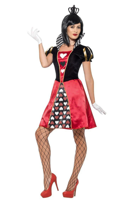 Déguisement miss reine des cartes coeurs femme