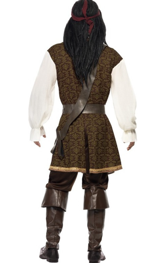 Déguisement pirate marron homme