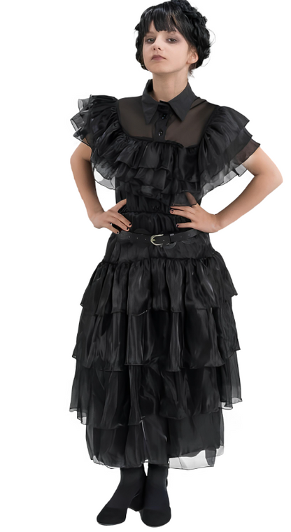 Déguisement Robe de bal Mercredi Addams Wednesday™ enfant