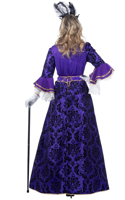 Déguisement marquise baroque violette luxe femme