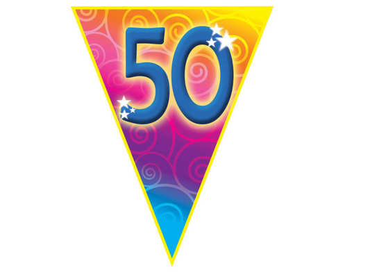 Fanions d'anniversaires 50 ans