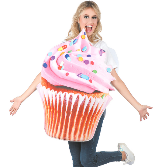 Déguisement cupcake vitaminé rose adulte