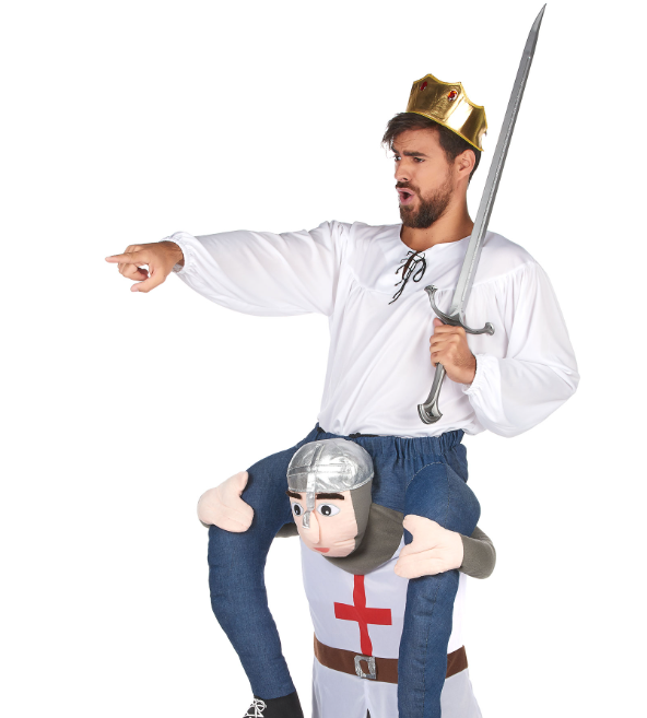 Déguisement homme à dos de chevalier adulte