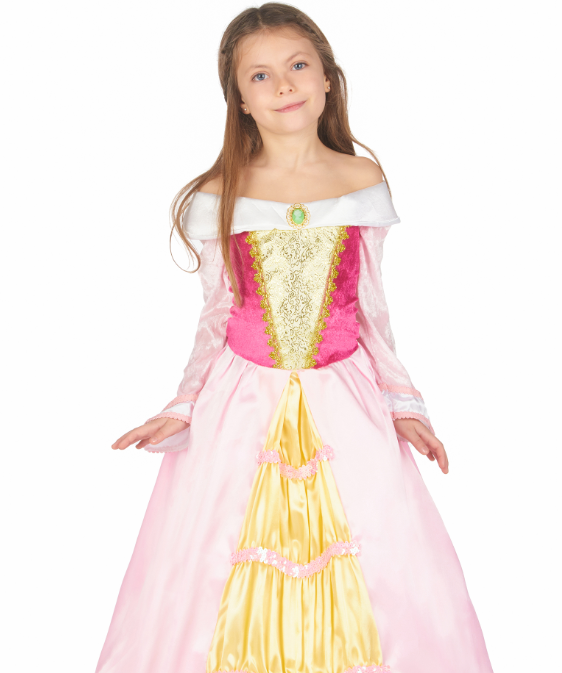 Déguisement princesse robe satinée fille