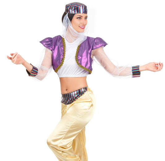 Déguisement danseuse orientale coloré femme