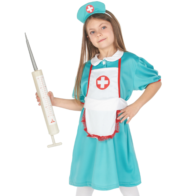 Déguisement infirmière vert fille
