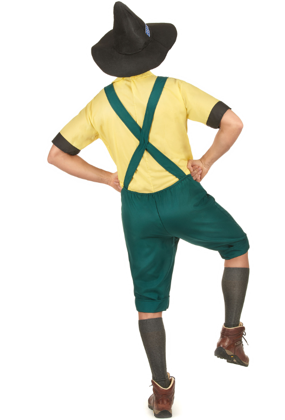 Déguisement bavarois jaune et vert homme