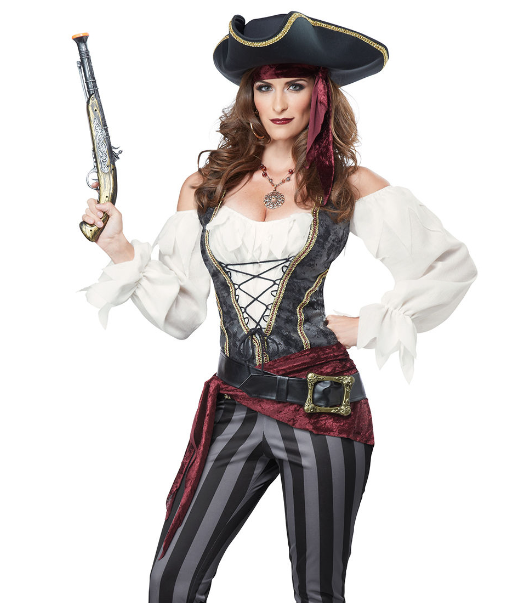 Déguisement pirate femme gris Déguisement pirate femme gris