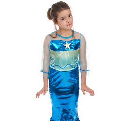 Déguisement sirène bleue fille