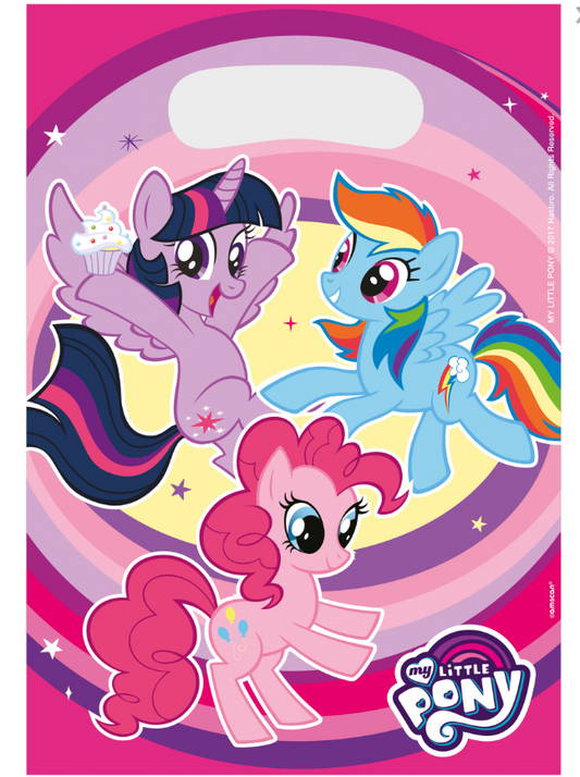 Sacs cadeaux My Little Pony™ 23 x 16,5 cm par 8