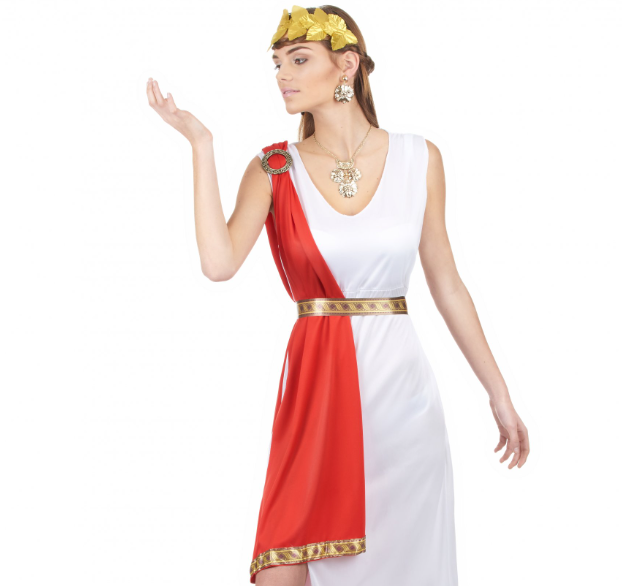 Déguisement déesse romaine à drapé femme