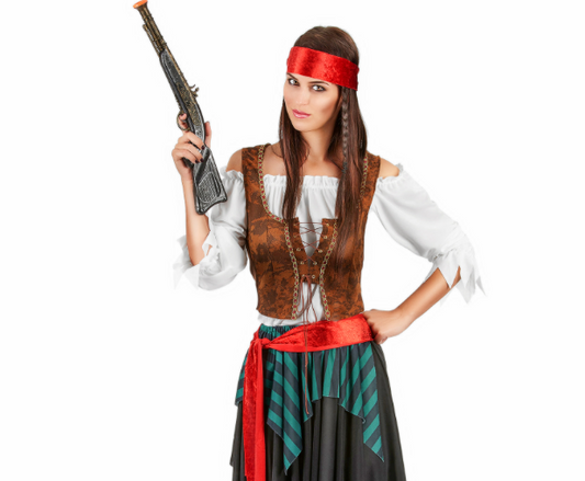 Déguisement pirate rayé femme