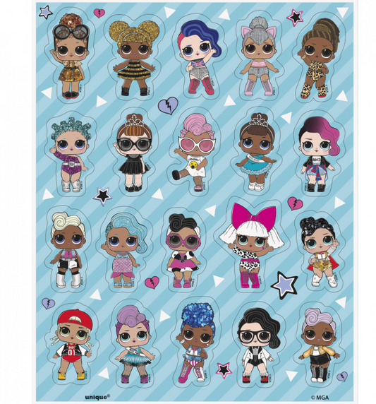 Feuilles de stickers LOL Surprise™ par 4