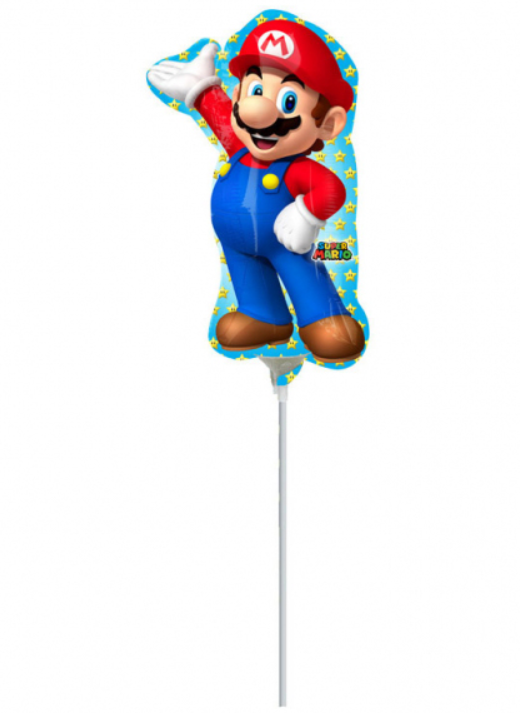 Petit Ballon aluminium Super Mario™ 20 X 30 cm