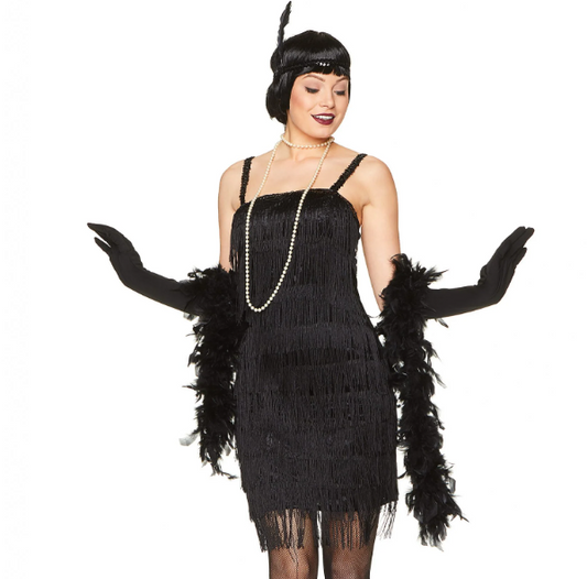 Déguisement charleston noir années 20 femme