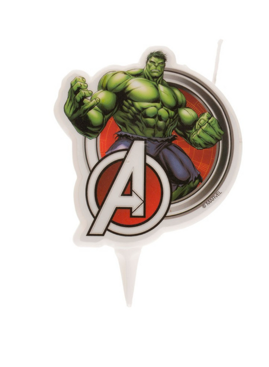 Bougie d'anniversaire Hulk Avengers™ 7,5 cm