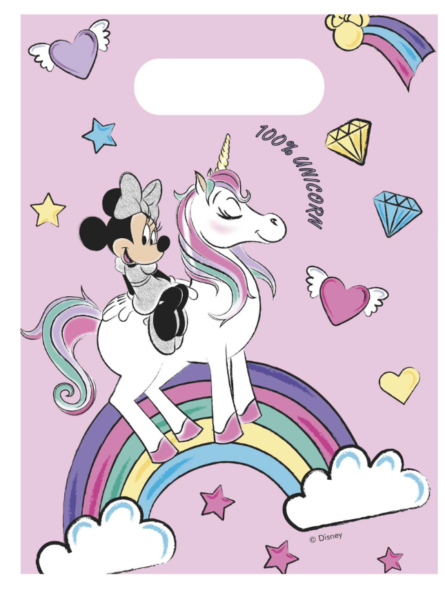 Sacs cadeaux Minnie et la licorne™ par 6