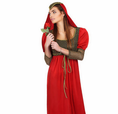 Déguisement médiéval rouge femme