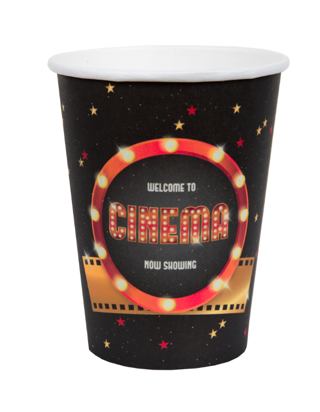 Gobelets carton Hollywood 7,8 x 9,7 cm