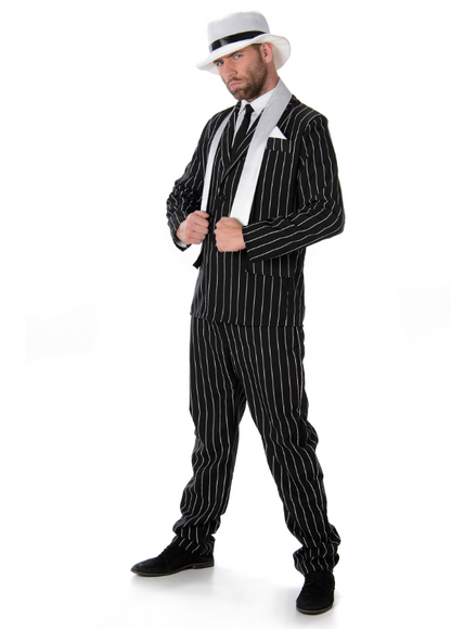 Déguisement gangster noir homme