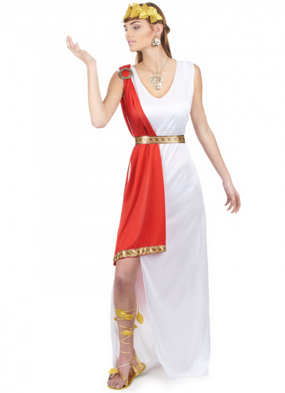 Déguisement déesse romaine à drapé femme