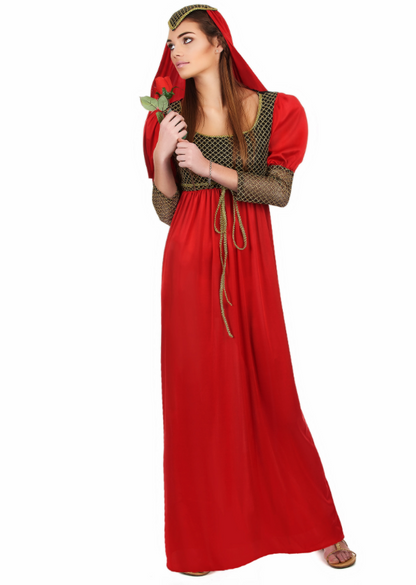 Déguisement médiéval rouge femme