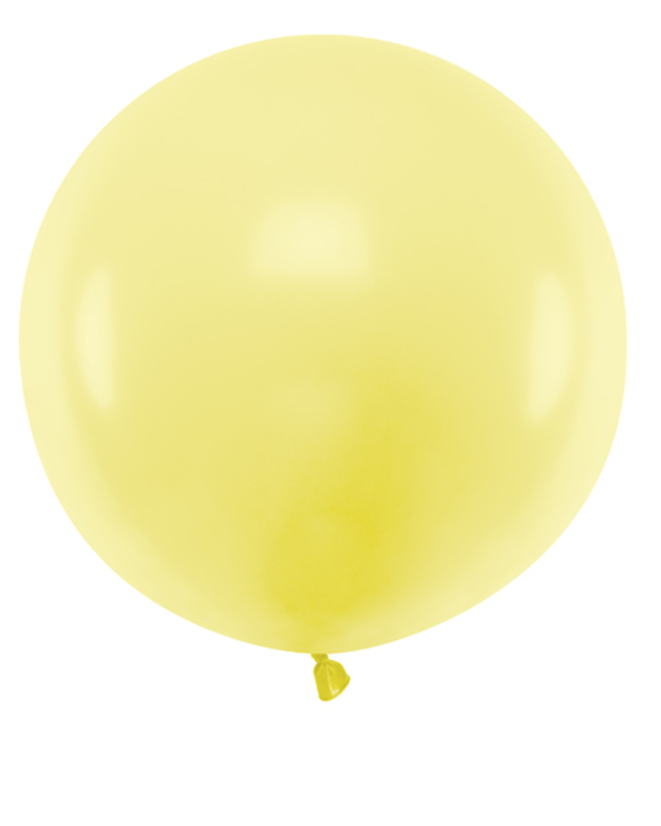 Ballon en latex géant jaune 60 cm