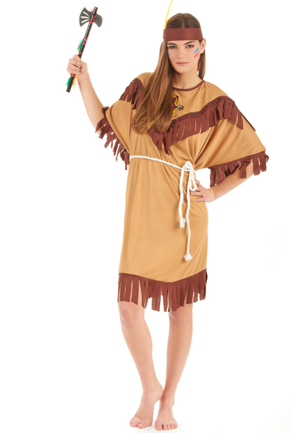 Déguisement indienne bicolore femme