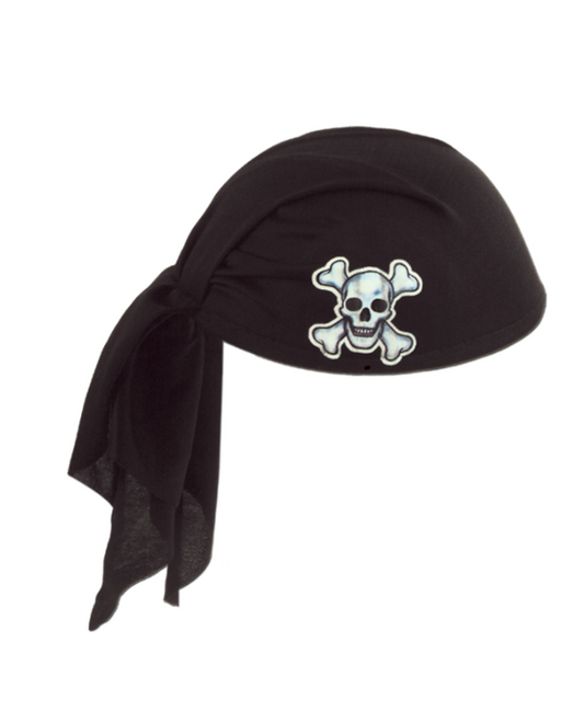 Chapeau bandana noir pirate adulte