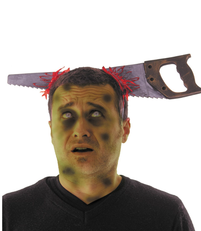 Serre-tête scie ensanglantée adulte Halloween
